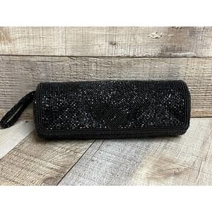 Vintage Richere Hand Made in Japan Black Sequence Purse